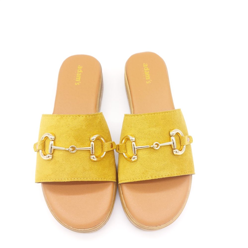 slippers adam's κίτρινη